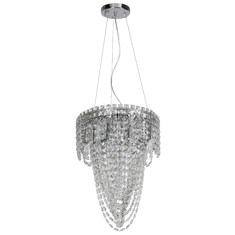 Lámpara Colgante Cromo 6L E14 40W