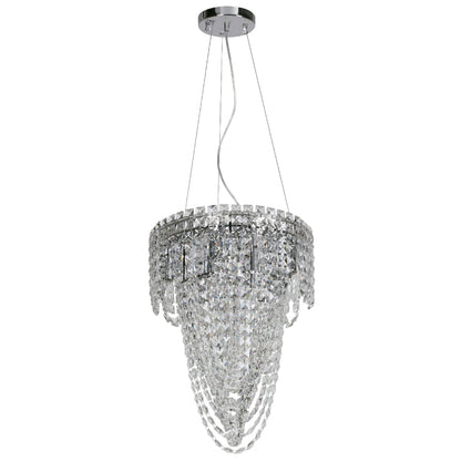 Lámpara Colgante Cromo 6L E14 40W
