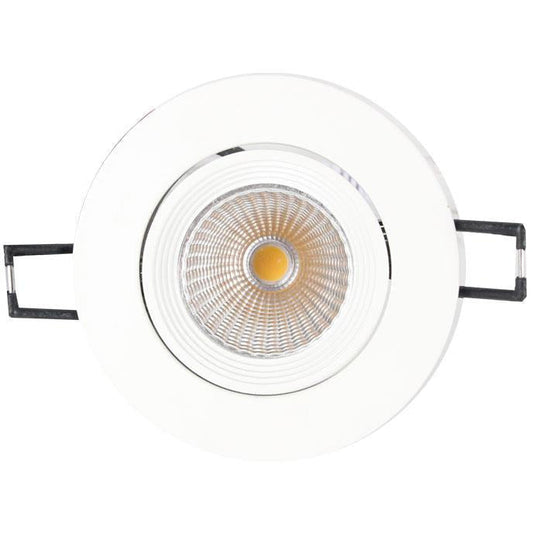 LAMP. LED EMPOTRABLE*1LT*100-277V*50/60HZ*6W*3000K*LED INCL.*ACAB. BLANCO MATE