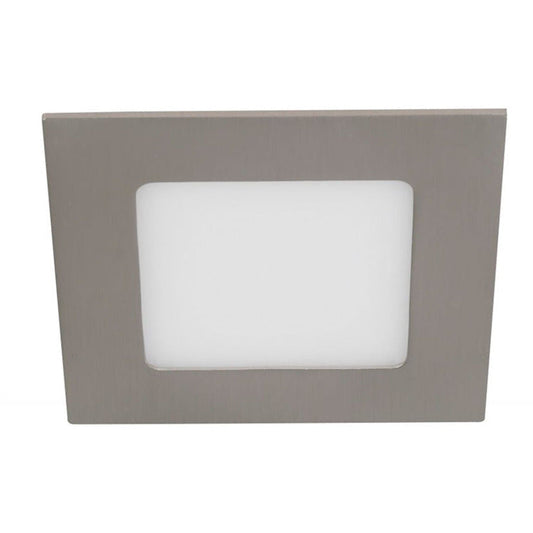 LAMP. LED TECHO NÍQUEL SATINADO 1L 6W 100-240V 6000K