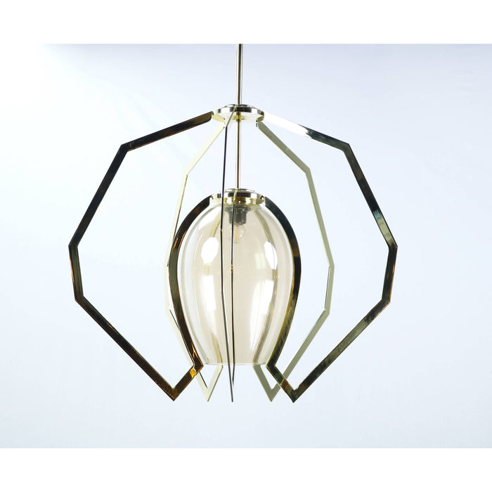 LAMP. COLGANTE DORADO 1L E27 5W (CUERPO)