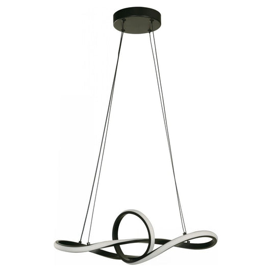 LAMP. LED COLGANTE NEGRO 18W 100-240V 3000K