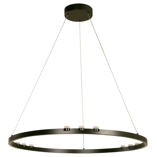LAMP. LED COLGANTE NEGRO 40W 120-277V 3000K DIMEABLE