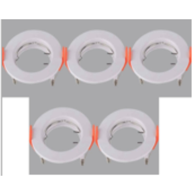 LAMP. EMPOTRABLE BLANCO 1L GU10 7W 5 PIEZAS