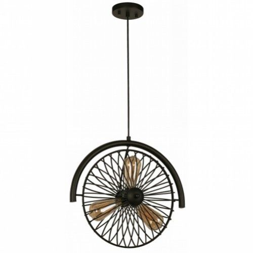 LAMP. COLGANTE NEGRO 3L E27 40W