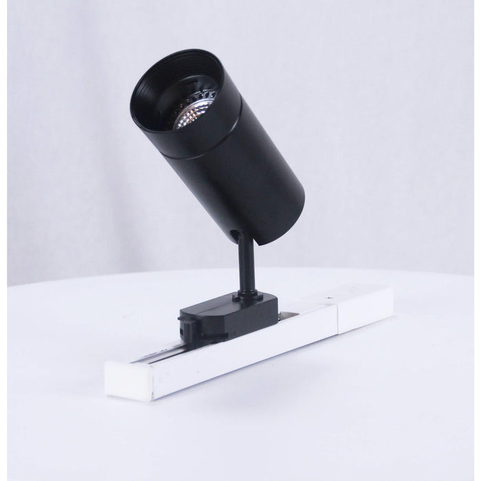 LAMP. TECHO RIEL NEGRO 1L GU10 7W