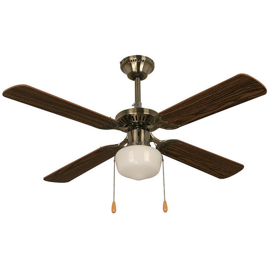 VENTILADOR DE TECHO 42" BRONCE ANTIGUO 1L E27 40W
