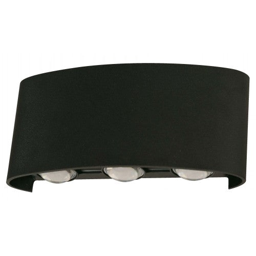 LAMP. LED PARED NEGRO 1L 5W 100-240V 3000K