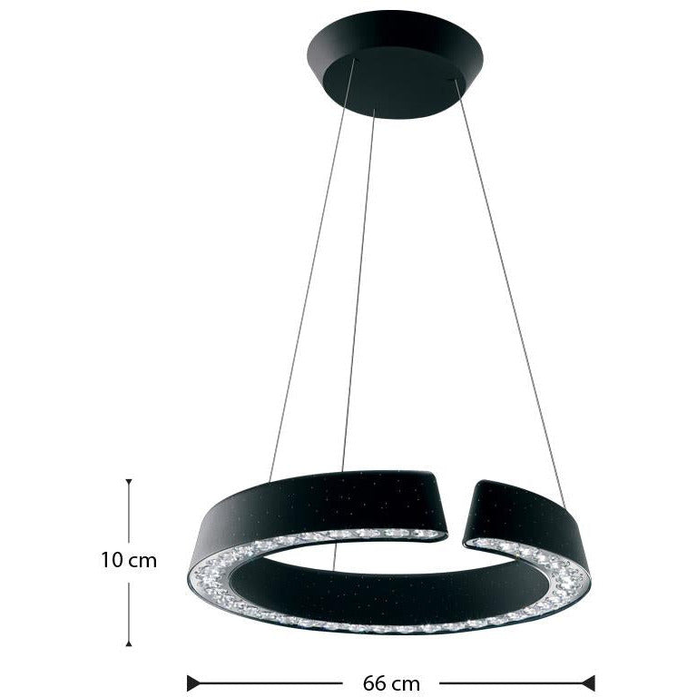 LAMP. LED COLGANTE CRISTAL INSIDE/OUT BLANCO 42W