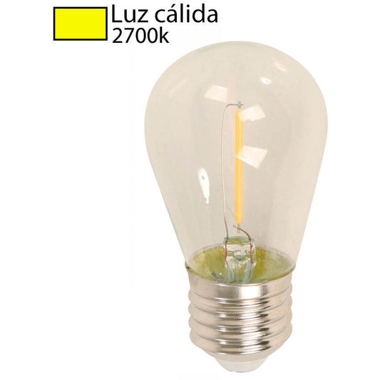 BOMBILLO LED FILAMENTO ST45 E27 1W 120V 2700K