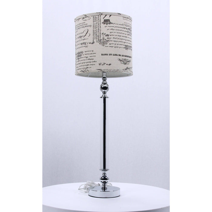 LAMP. MESA CROMO 1L E27 60W (CUERPO)