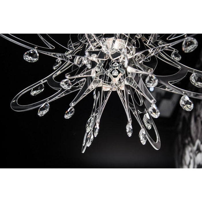 LAMP. COLGANTE LILLIBET PLATEADO 1L E14 40W