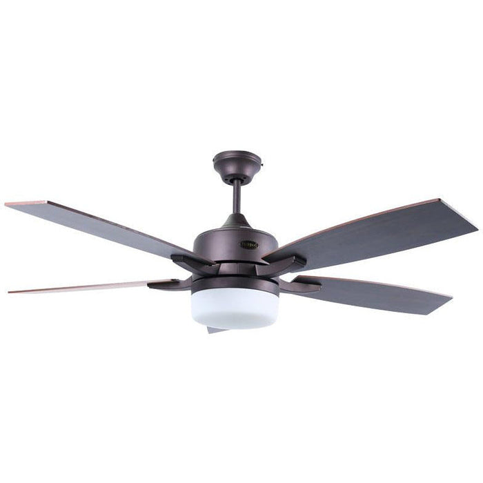 VENTILADOR DE TECHO 52" BRONCE 2L E27 40W CON CONTROL DE PARED