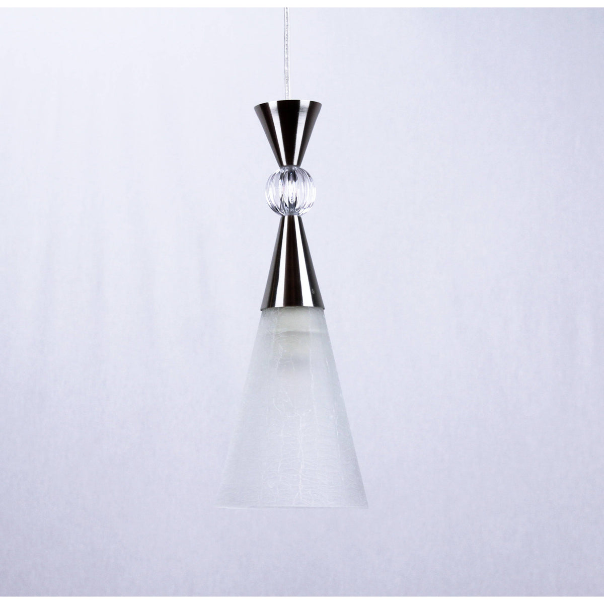 LAMP. COLGANTE NÍQUEL SATINADO 1L E27 60W
