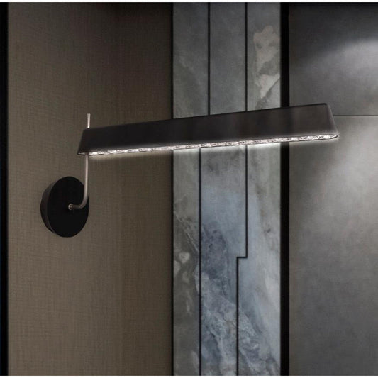 LAMP. LED PARED CRISTAL INSIDE/OUT NEGRO 24W