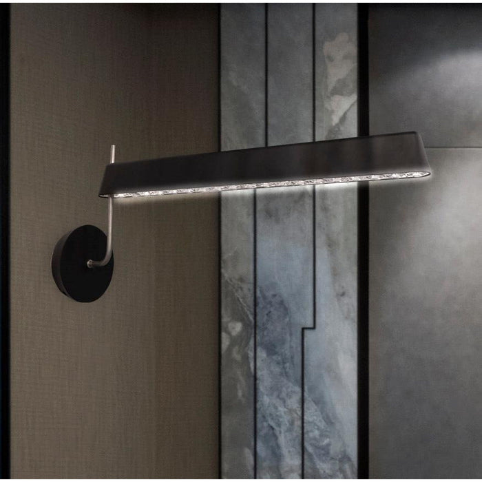 LAMP. LED PARED CRISTAL INSIDE/OUT NEGRO 24W
