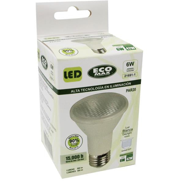 BOMBILLO LED PAR 20 E27 6W 85-265V 6000K