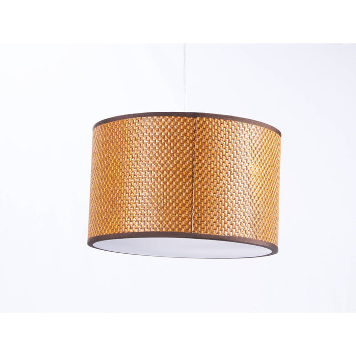 LAMP. COLGANTE NÍQUEL SATINADO 2L E27 60W