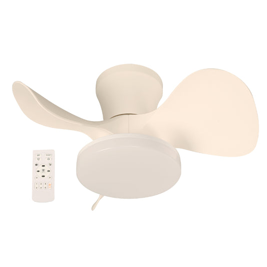 VENTILADOR LED DE TECHO BLANCO 22" DC 22W 100-240V 3000K/4000K/6500K CONTROL REMOTO
