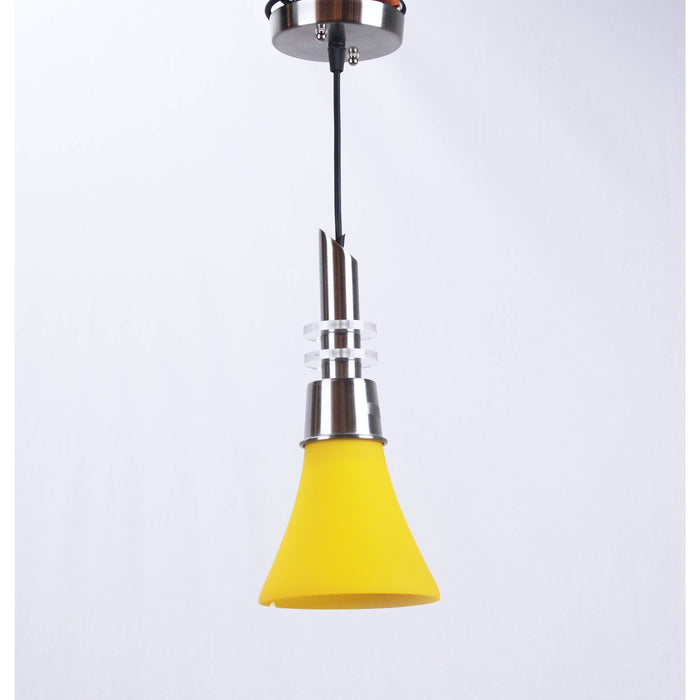 LAMP. COLGANTE AMARILLO 1L E27 60W