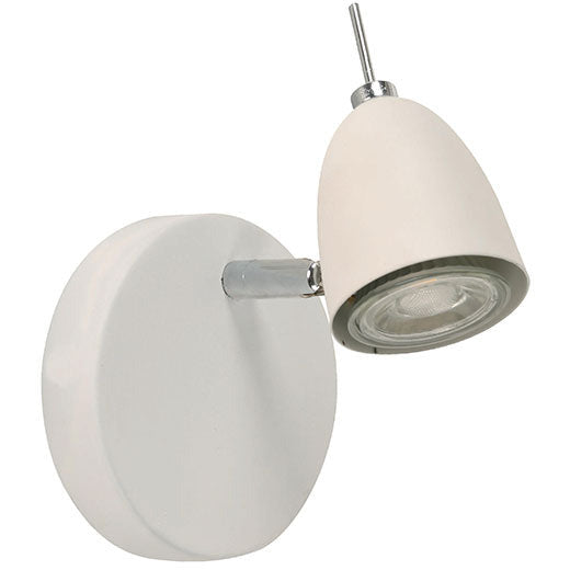 LAMP. PARED BLANCO CROMO 1L  MR16 GU10 50W