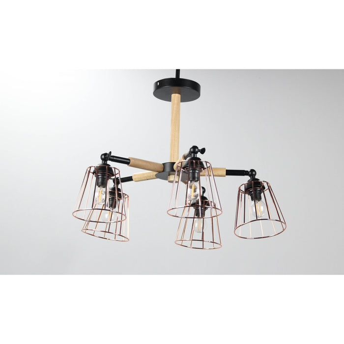 LAMP. TECHO NEGRO 5L E14 40W