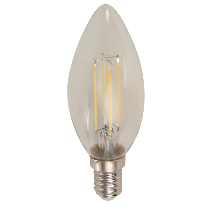 BOMBILLO LED FILAMENTO TORPEDO E14 4W 120V 5000K ATENUABLE