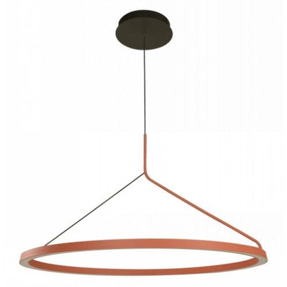 LAMP. LED COLGANTE NEGRO Y TERRACOTA 33W 100-240V 3000K