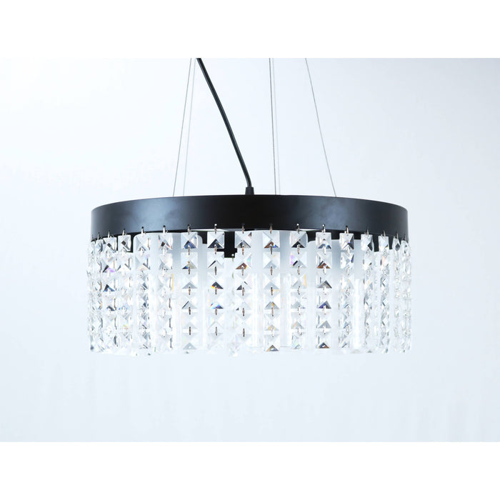 Lámpara Techo Negro 5L E27 60W