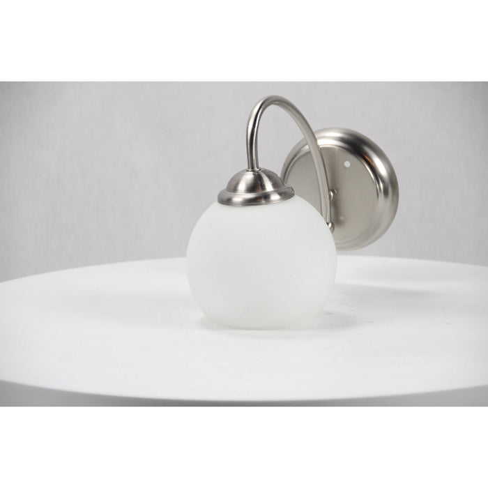 LAMP. PARED NÍQUEL SATINADO 1L E27 60W