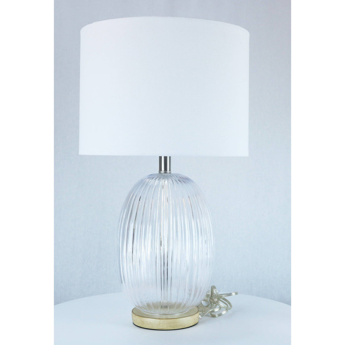 LAMP. MESA TRANSPARENTE 1L E27 100W