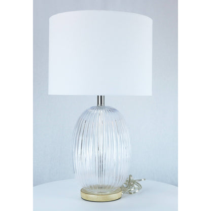 LAMP. MESA TRANSPARENTE 1L E27 100W