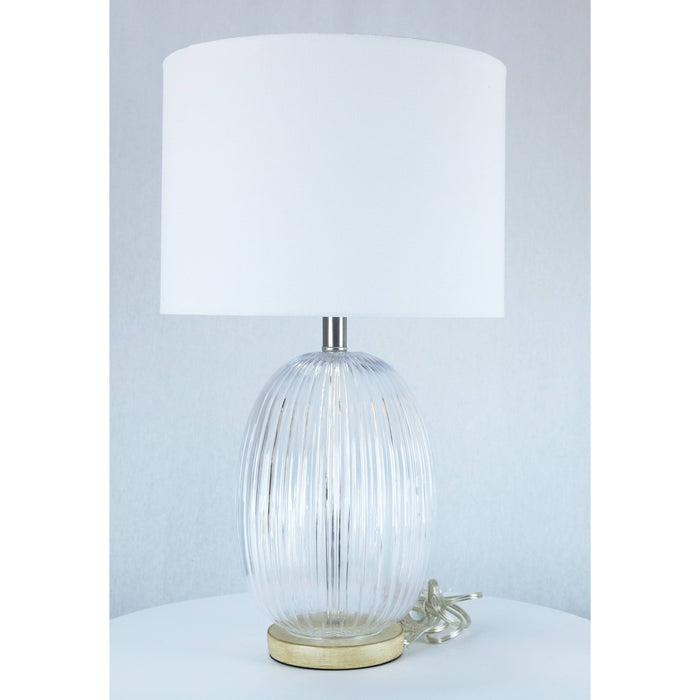 LAMP. MESA TRANSPARENTE 1L E27 100W