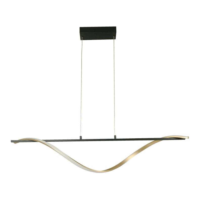 LAMP. LED COLGANTE NEGRO Y DORADO 24W 3000K 100-240V