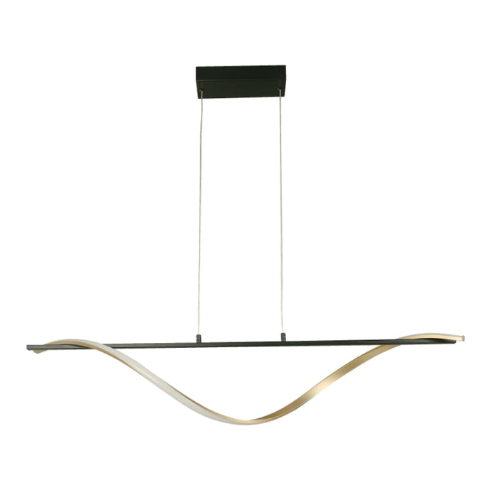 LAMP. LED COLGANTE NEGRO Y DORADO 24W 3000K 100-240V