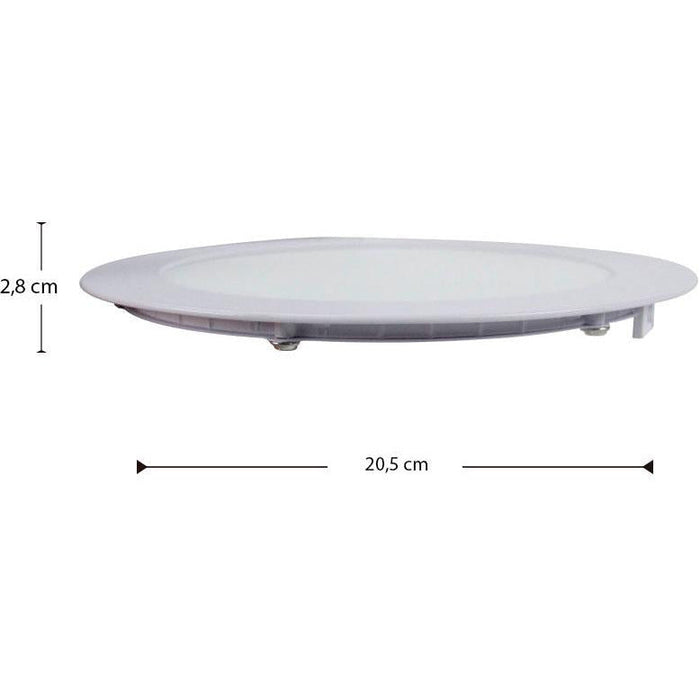 LAMP LED TECHO REDONDA BLANCO 12W 6000K