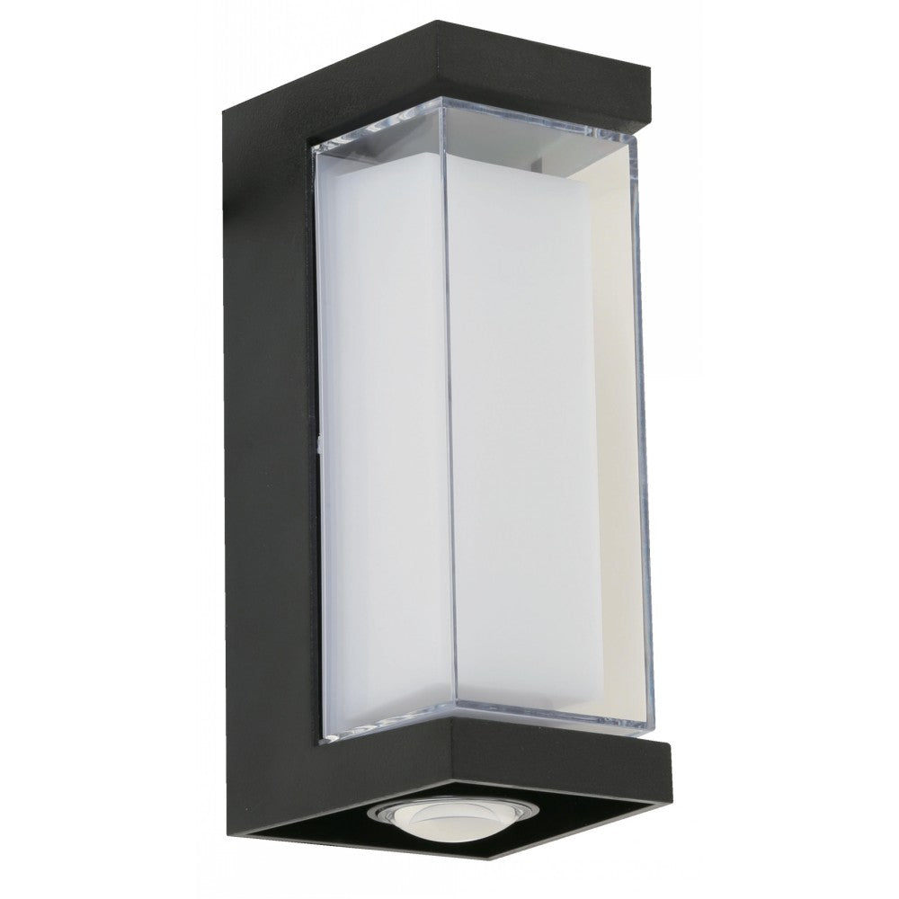 LÁMPARA LED EXTERIOR DE PARED NEGRO 9W 100-240V 3000K