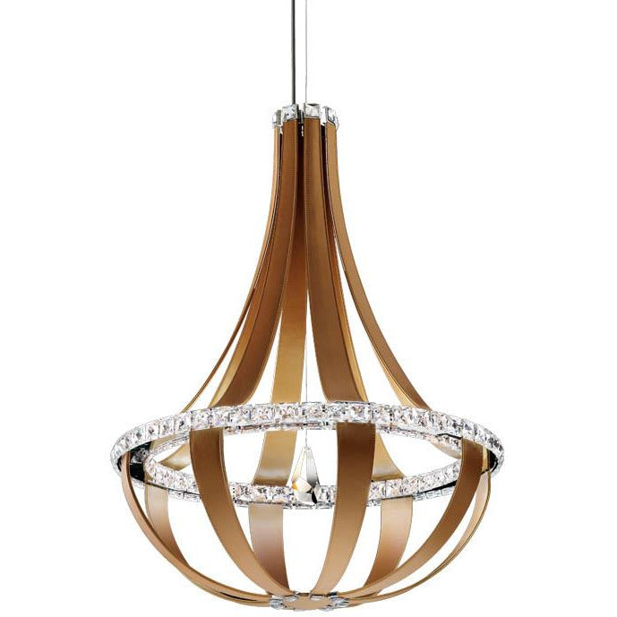 LAMP. LED COLGANTE CRISTAL EMPIRE BLANCO 16L 3.4W