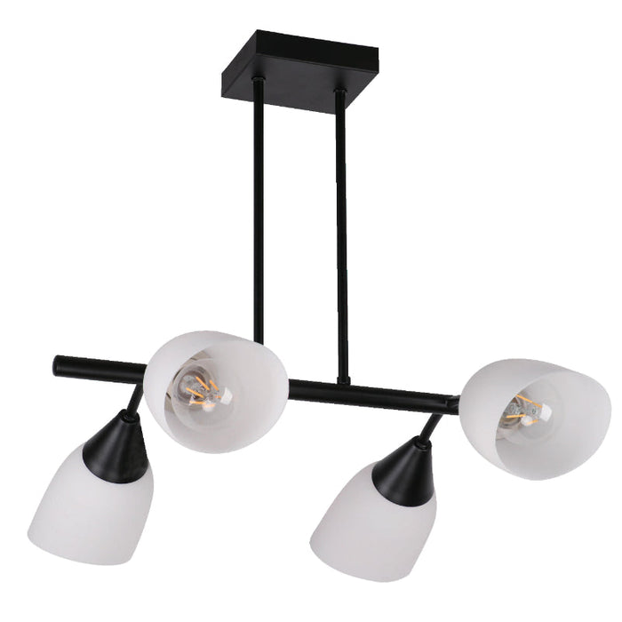 Lámpara Colgante Negro 4L E27 40W