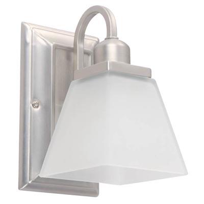 LAMP. PARED NÍQUEL SATINADO 1L E27 60W