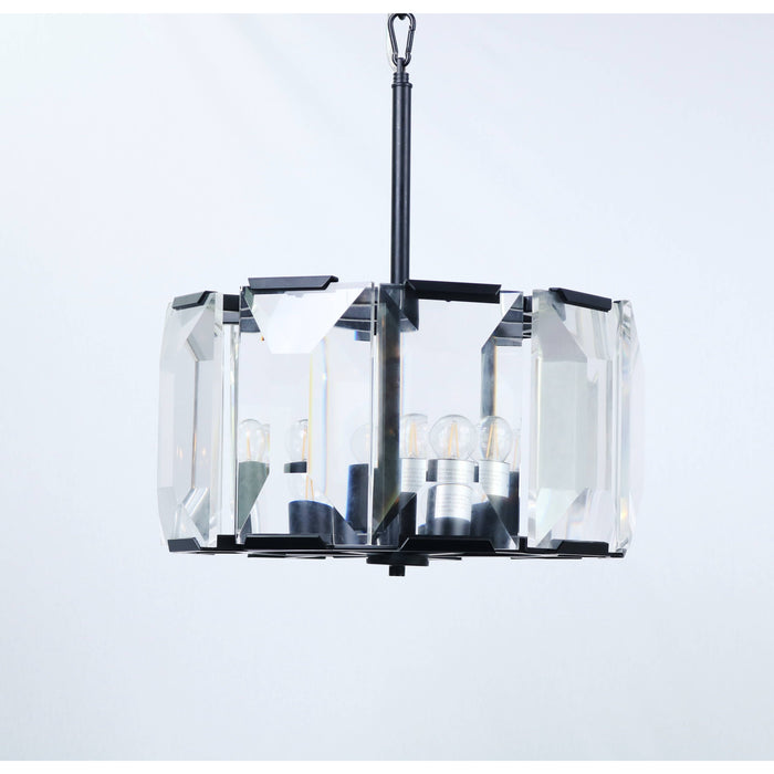 LAMP. COLGANTE NEGRO 6L E27 60W