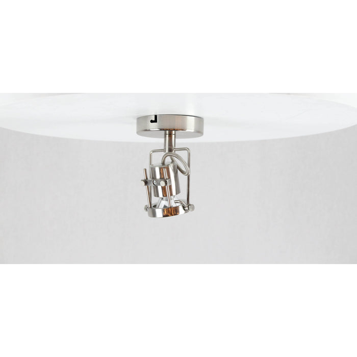 LAMP. LED TECHO REFLECTORA NÍQUEL SATINADO 1L 5W 100-240V 3000K