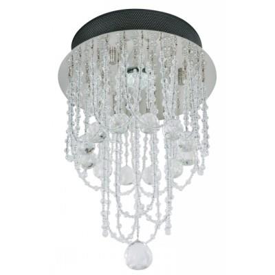 LAMP. COLGANTE CRISTAL CROMO 1L GU10 50W