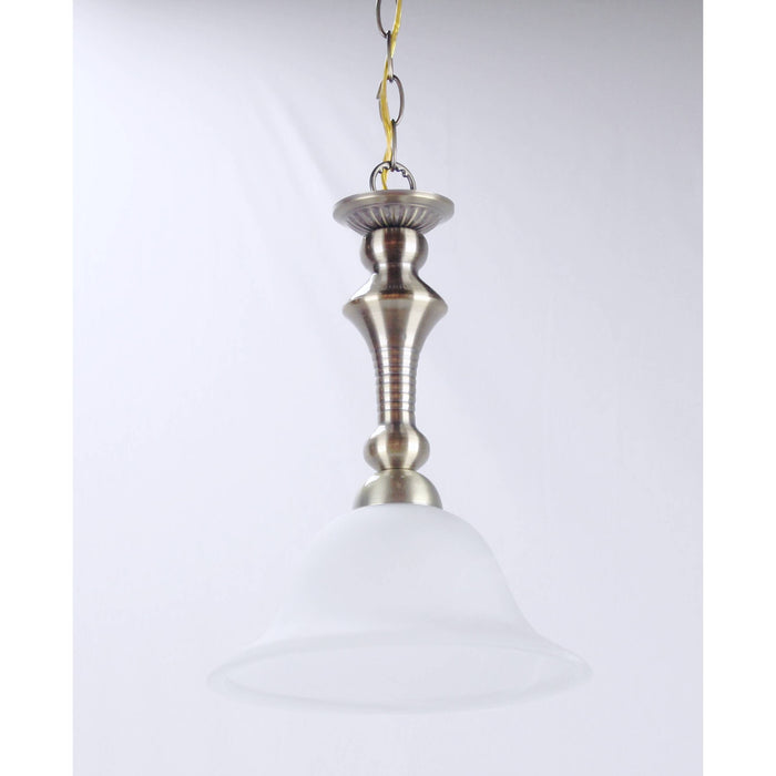 LAMP. COLGANTE NÍQUEL SATINADO 1L E27 60W