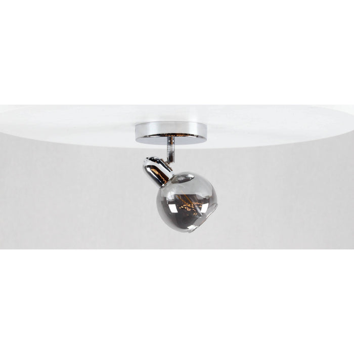 LAMP. TECHO REFLECTORA CROMO 1L E14 40W