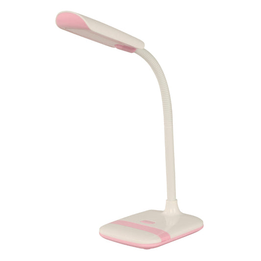 LAMP. LED ESCRITORIO BLANCO+ROSADO 1L 3W 100-240V 6500K