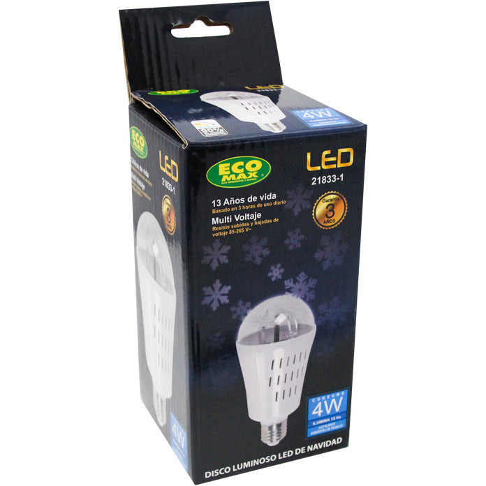 BOMBILLO LED DISCO DE NAVIDAD E27 4W 85-265V 6000K