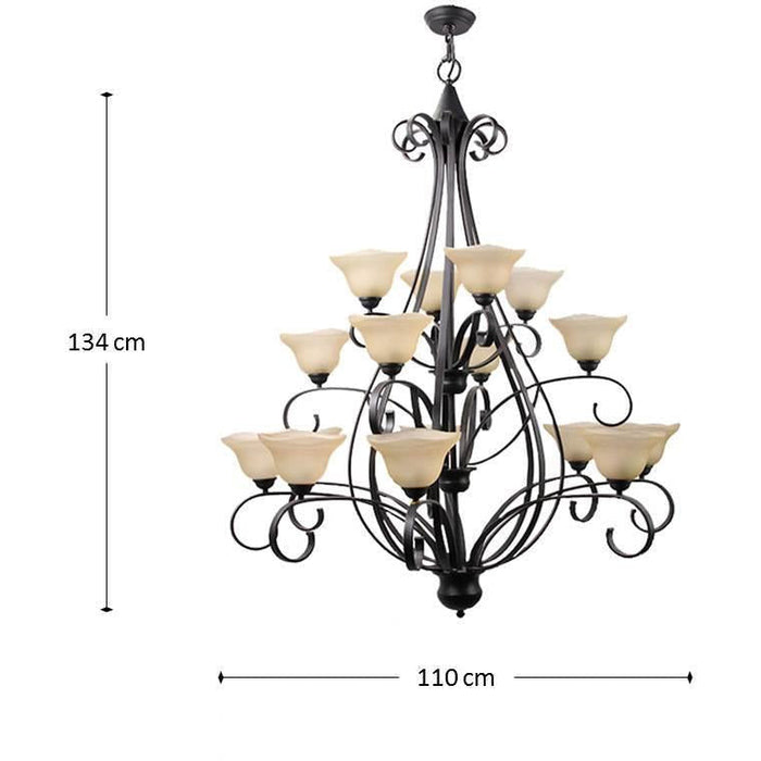 LAMP. COLGANTE CHOCOLATE 16L E27 60W