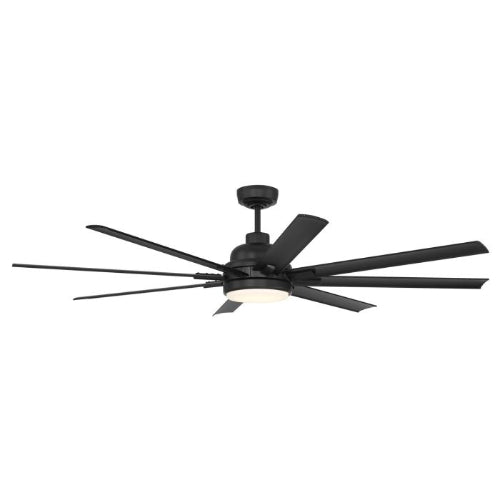 VENTILADOR LED DE TECHO NEGRO WIFI DC 65" 20W 120V 3000K