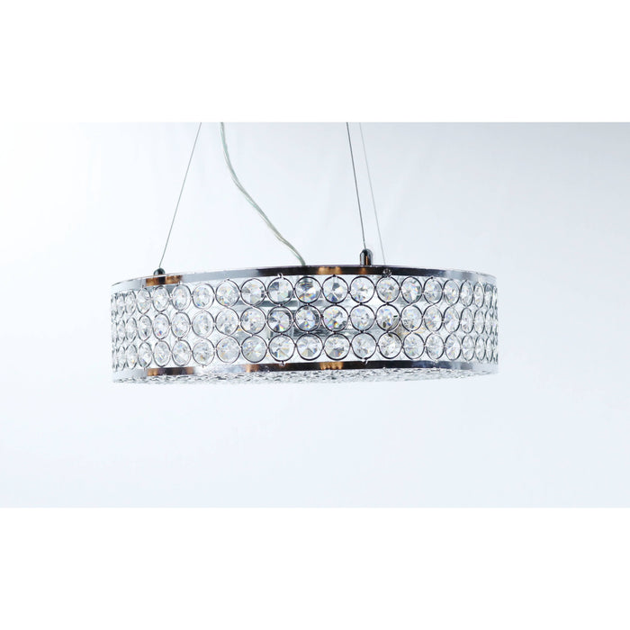 LAMP. COLGANTE CROMO 3L E14 40W (CONVERTIBLE)
